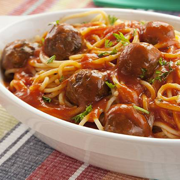 Almôndegas de legumes c/ esparguete