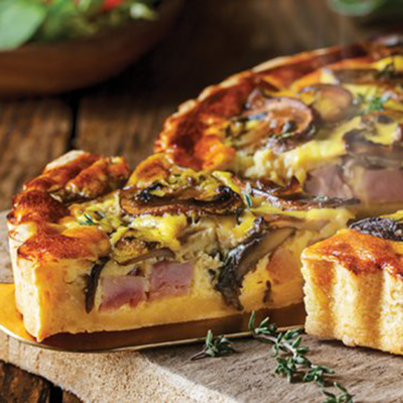 Quiche de legumes c/ cogumelos