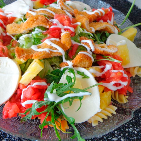 Salada de peru c/ mozzarella