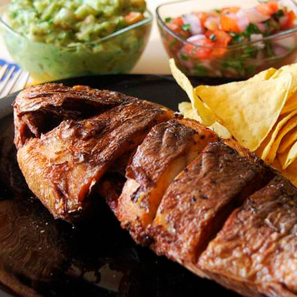 Dourada frita c/ arroz de tomate