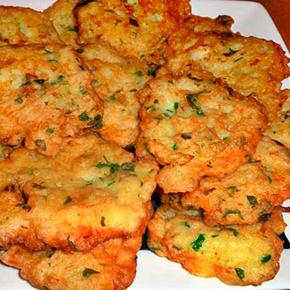 Pataniscas de bacalhau c/ arroz de legumes